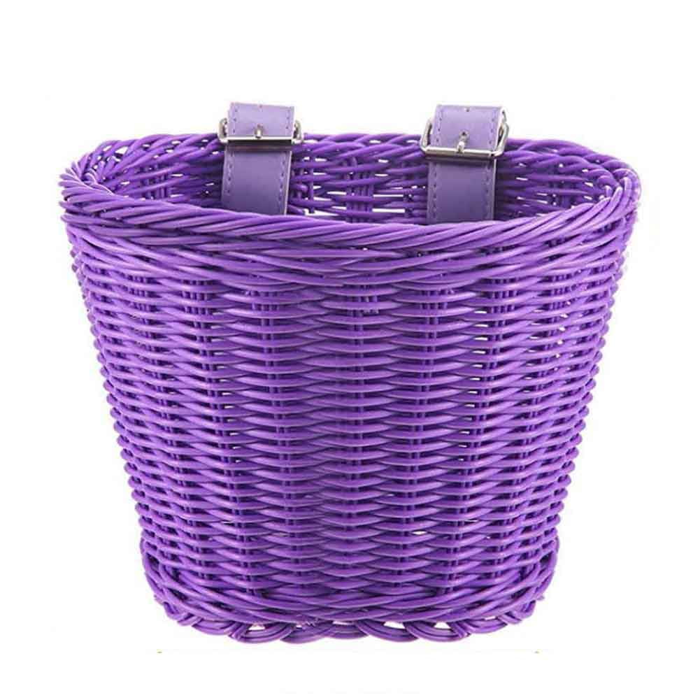 Esho Kids Bicycle Basket Streamers Set,Children's Bike Handlebar Wicker