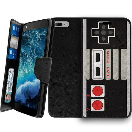 Wallet Case for Apple iPhone 7 Plus, iPhone 7 Plus Case, iPhone 7 Plus Cover [CLIP FOLIO for iPhone 7 +] Wallet Case w/Kickstand Function, Multi-Card Slot - Game Controller (Best Slot Games For Iphone)