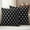 Black, variant on Black Boho Outdoor Waterproof Pillow Covers, Modern Tribal Aztec Abstract Geometric Decorative Square Throw Pillowcase Sofa Cushion Sham for Patio/Couch/Chair, 18"x18" 2 Pack