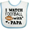 thumbnail image 3 of Inktastic I Watch Football with My Papa Boys Baby Bib, 3 of 4