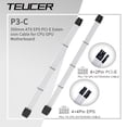 thumbnail image 2 of TEUCER 350mm ATX EPS PCI-E Extension Cable for CPU GPU Motherboard 24PIN 4+4PIN 6+2PIN 8PIN PSU Extension Cord, 2 of 5