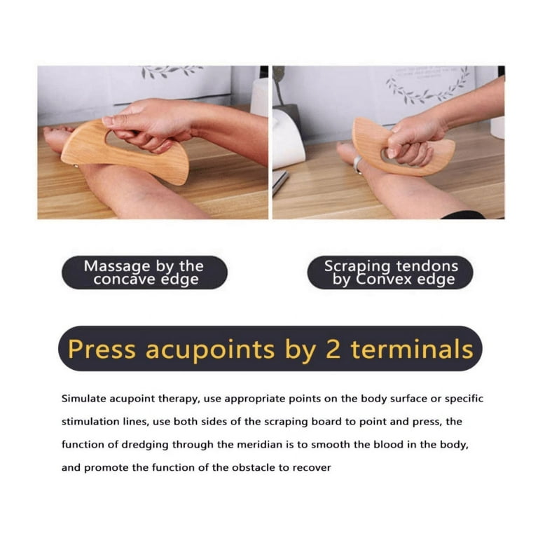 Wood Trigger Point Massage Gua Sha Tools Professional Lymphatic