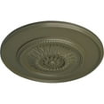 thumbnail image 3 of Ekena Millwork 23 1/2"OD x 2 3/4"P Floral Ceiling Medallion, Hand-Painted Painted Turtle, 3 of 6