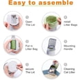 thumbnail image 6 of 3 in 1 Litter Box Shovel with Bags, Cat Litter Box Scoop Holder, Multi-Hole Sifting Litter Box Shovel for All Litter Types, Odor-Control Waste Disposal (Gray,1 Trash Bags), 6 of 8