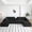 Black, variant on Vanress 125" Modular Sectional Sofa for Living Room, Modern Corduroy Boneless Couch, Cloud Couch Sectional with 2 Ottoman, U Shaped Deep Seat Couch with USB Ports & Storage, No Assembly, Black