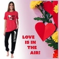 thumbnail image 5 of Peanuts Womens' Snoopy Keep Calm And Hug On Valentines Sleep Pajama Set, 5 of 7