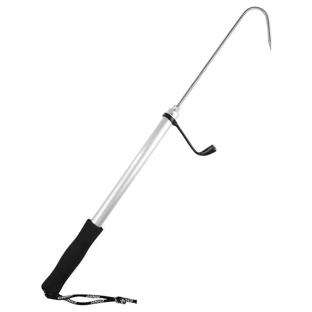 Outdoor Stainless Steel Flexible Fishing Gaff Holder Spear Hook (90cm)