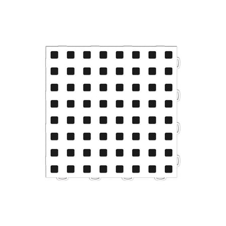 WeatherTech TechFloor - 12in X 12in Tiles - White/Black **Order in Qtys of 10