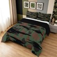thumbnail image 2 of Manfei Farmhouse Camouflage Queen Comforter Set, Mid Century Camo Comforter Sets Queen, Rust, Black Reversible, 3-Piece, 1 Comforter and 2 Pillowcases, 2 of 7