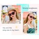 thumbnail image 2 of Gafas De Sol De Ojo De Gato Cateye Sombra Mujeres Moda Vintage Gafas B2291, 2 of 4