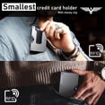 thumbnail image 3 of Upgraded Hinged Minimalist Wallet For Men | Slim Metal Rfid Blocking Credit Card Holder & Money Clip Holds 20 Cards Scratch-resistant Finish Ideal Gift, 3 of 9