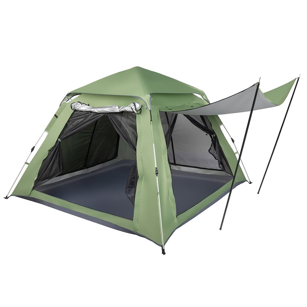 Topcobe Instant Cabin Tent, 4 Person Camping Tent with Carry Bag for Family Camping & Hiking, Ventilation, Green