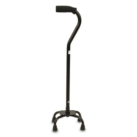 Equate Quad Walking Cane with Small Base and 4 Legs for Stability, Height Adjustable,300 lb Capacity