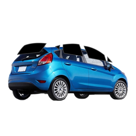 Haiy Co - PreCut 2Ply 05% Window Tint Film Kit For 2011-2019 Ford Fiesta Hatchback -Side+Rear Window