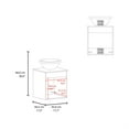 thumbnail image 3 of FM FURNITURE Pirtleville  Bathroom Vanity with Integrated Sink and Faucet White, 3 of 8