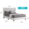 thumbnail image 2 of Glory Furniture Julie G1918-KB-UP King Upholstered Bed , WHITE, 2 of 3