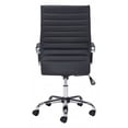 thumbnail image 4 of Black Faux Leather Ergonomic Classic Office Chair, 4 of 5