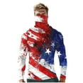 thumbnail image 1 of Lovzfmll Summer Pattern Lightweight Sun Protective Hoodie with Mask for Men Red, L, 1 of 5