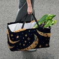 thumbnail image 7 of New Moon Symbol Reusable Foldable Oxford Cloth Storage Bins: Large Capacity Shopping Bags for Laundry and More, 7 of 7