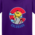 thumbnail image 4 of Inktastic Colorado Mountain Scene with Clouds and Moon Youth T-Shirt, 4 of 5