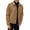C-Khaki496, variant on DHFJKG Casual Jacket For Men Solid Color Long Sleeve Turndown Collar Button Up Jackets Autumn Winter Comfort Outerwear