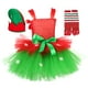 thumbnail image 1 of Conjunto de elfo navideño verde con diseño de moda navideña, juego de rol para fiestas, falda de ballet para niñas, falda abullonada, 1 of 6
