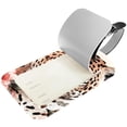 thumbnail image 2 of Square 2Pack PU Leather Rose and Leopard Cruise Luggage Tag with Privacy Cover and Name ID Tag for Travel Handbags Backpacks Luggage Tags, 2 of 6