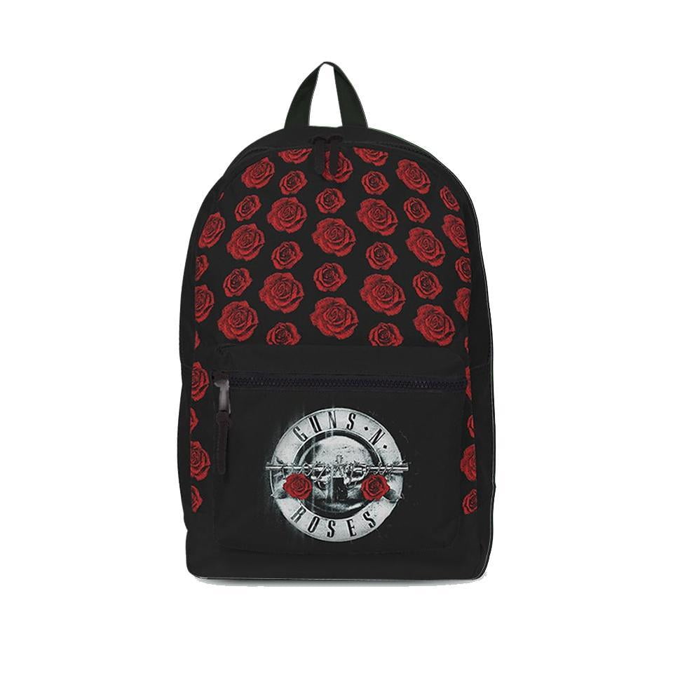 Roxksax Unisex Guns N' Roses Backpack - Red Roses Black