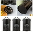 thumbnail image 5 of Metal Kitchen Canister Set Airtight Sugar Storage Jars Containers, 5 of 8