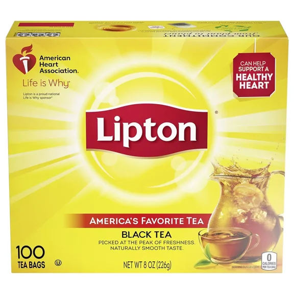 New Lipton Black Tea 0.1 oz. Bags 100/Box (00291) 382793