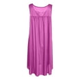thumbnail image 6 of beishanbush Clothing 2025 Women Nightgowns & Sleepshirts Under $10 Womens Pajamas NightGowns for Women Sleeveless Satin Silk Nightshirt for Women Wide Strap Plus Size, 6 of 6
