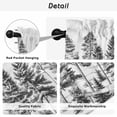 thumbnail image 5 of Black Pine Tree Tier Curtains, Vintage Watercolor Botanical Light Filtering Kitchen Curtains, 2Pcs Rod Pocket Half Window Treatments Panels for Sink Cafe Cabinet Camper 27.5x24 Inches, 5 of 9