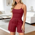thumbnail image 5 of Sexlip Womens Flared Pants All Season wide waistband straight leg soft cotton athletic wear breathable for summer outing Red S, 5 of 7