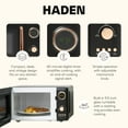 thumbnail image 3 of Haden 700 Watt 0.7 Cubic Foot Microwave Oven with Digital Controls, Black/Copper, 3 of 9