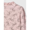thumbnail image 2 of Camiseta GAP para Bebé Niña Manga Larga con Cuello de Tortuga y Bordes Ondulados 6-12M, 2 of 2