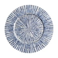 thumbnail image 3 of Plato de cena ligero de lujo, plato para servir, soporte de decoración, elegante plato para servir, plato de postre para reuniones en casa, cafetería, Bloques Azul Gris, 3 of 8