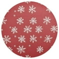 thumbnail image 3 of Ryvnso Christmas Snowflake Round Plate Mats Dining Table Placemat Set of 4 for Holiday Decoration, 3 of 7