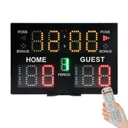 OWSOO Indoor Digital Scoreboard Tabletop Score Board for Basketball Volleyball Tennis Boxing Match