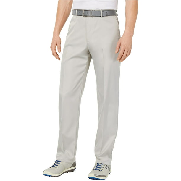 Greg Norman - Greg Norman Mens Solid Flat Front Casual Trouser Pants ...
