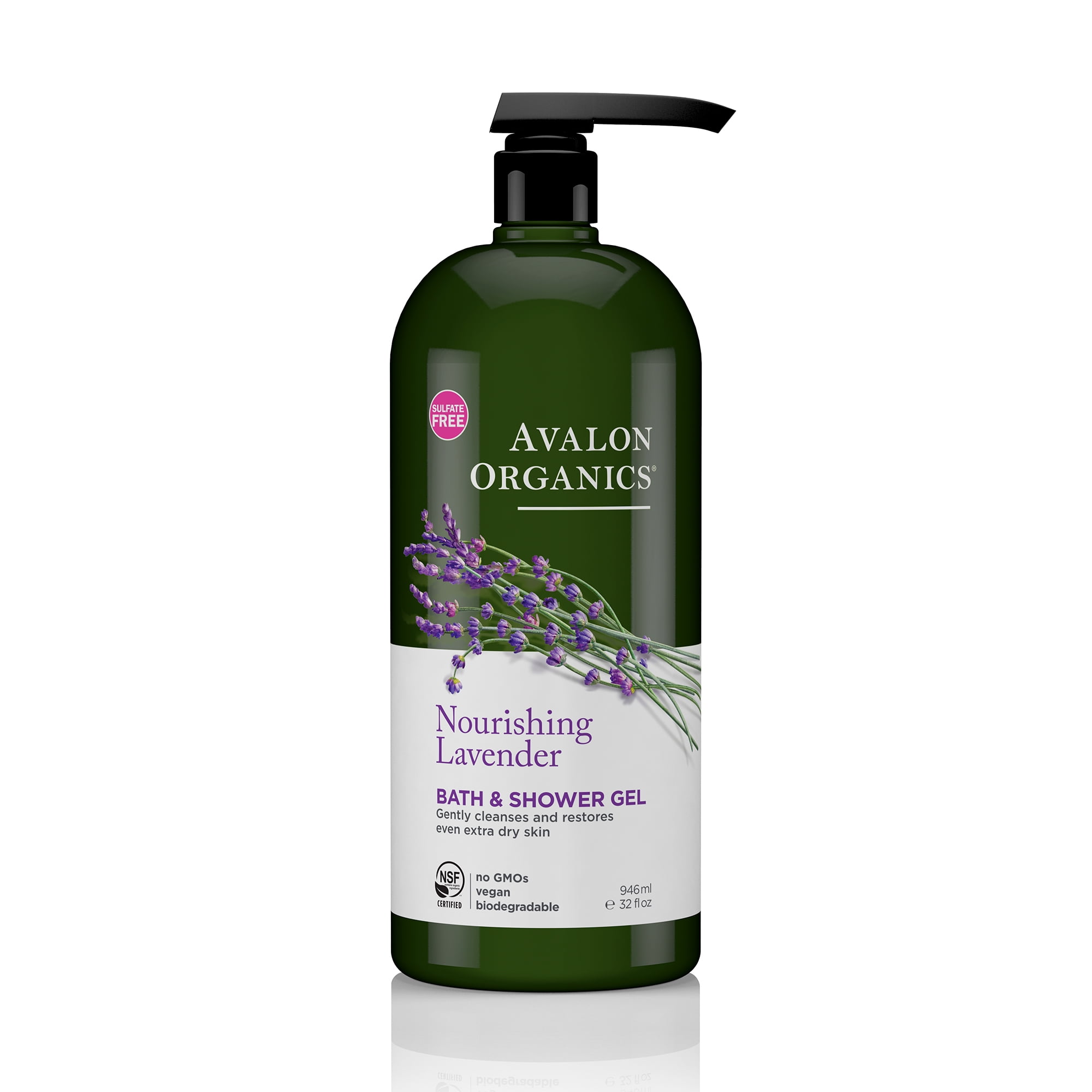 Scheur documentaire paniek Avalon Organics Nourishing Lavender Bath & Shower Gel, 32 fl oz -  Walmart.com
