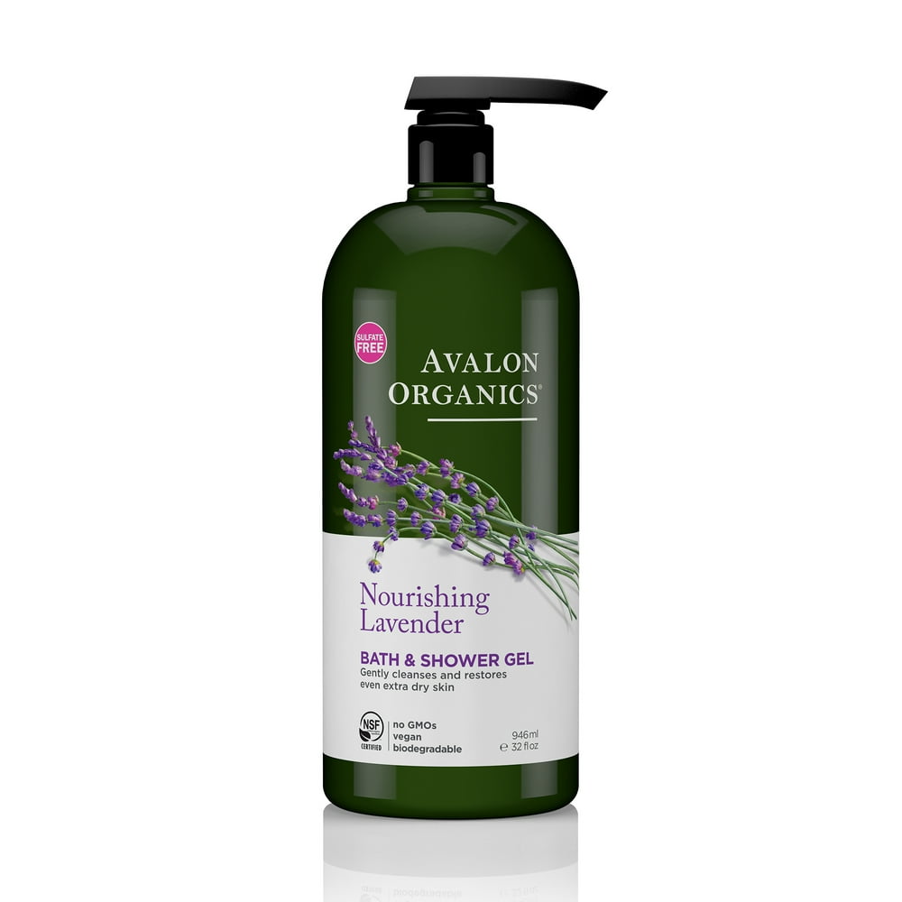 Avalon Organics Nourishing Lavender Bath & Shower Gel, 32 oz. Walmart