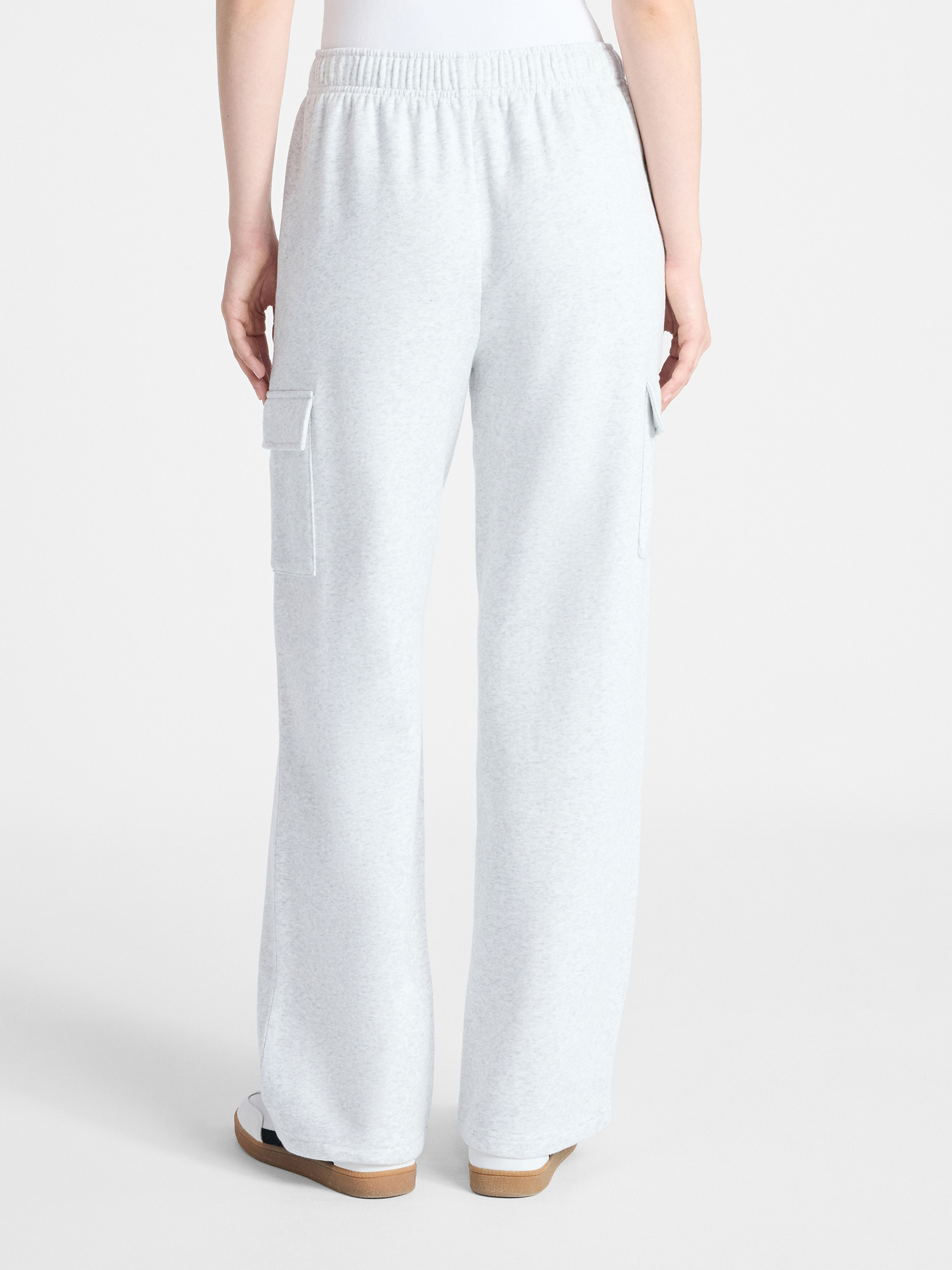 No Boundaries Fleece Cargo Wide-Leg Pants, 30'' Inseam, Women's XXS-XXL