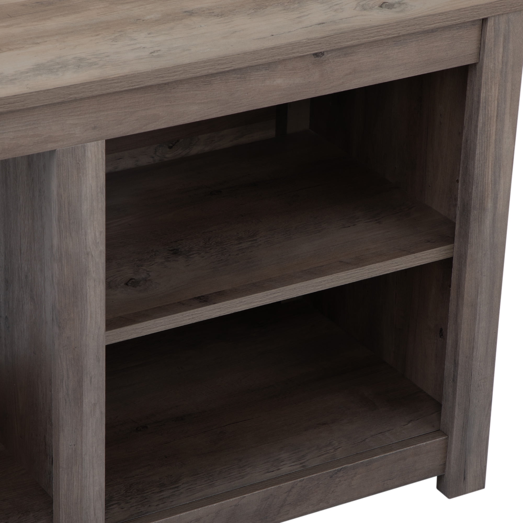 Kadyn Tv Stand for Tvs Up to 41", Modern Corner Tv Stand for Living Room, Tv Stand with 3 Layers of Adjustable Shelves, Taupe