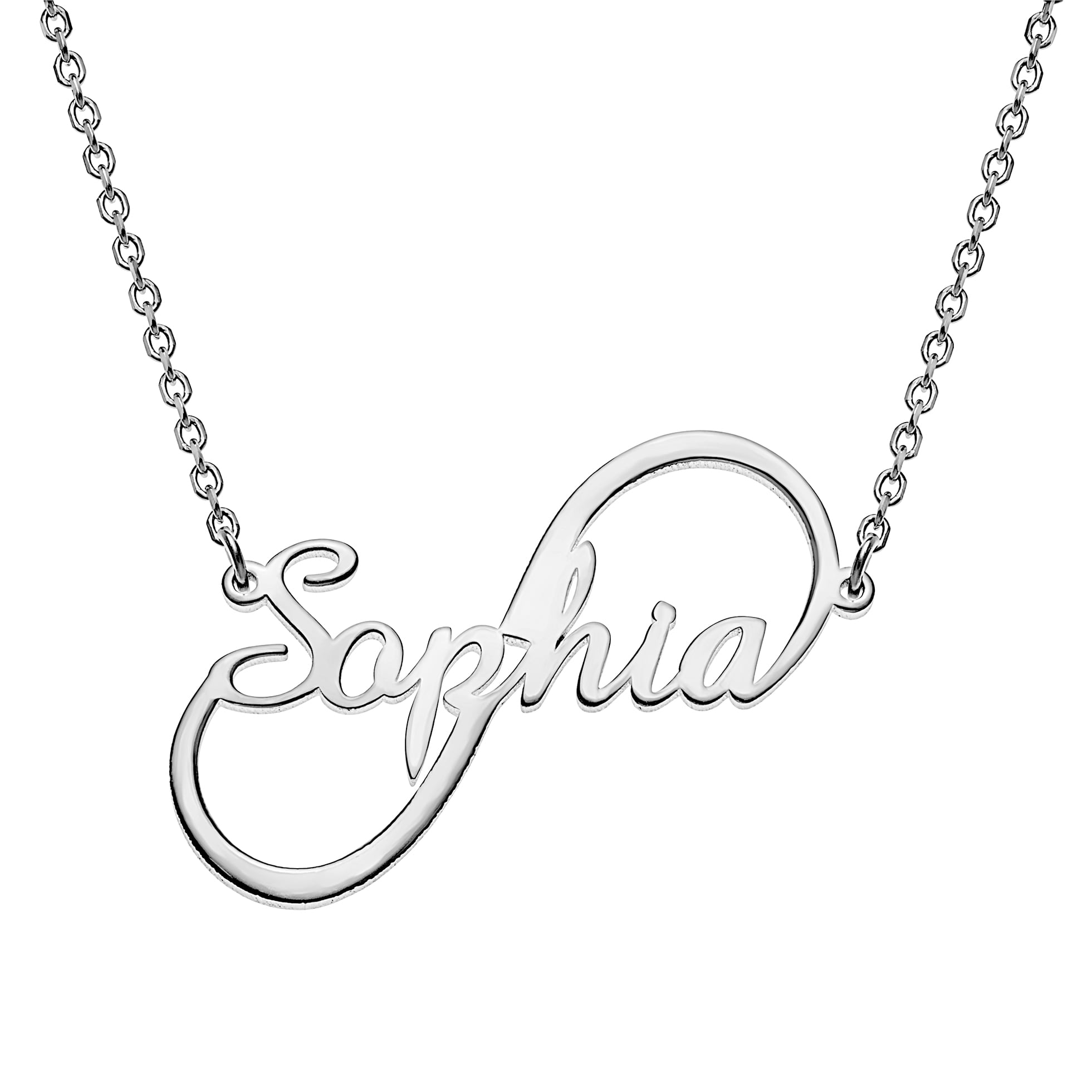 Designer Inspired Sterling Silver Script a Pendant