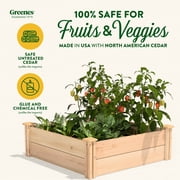 Greenes Fence 3' x 3' x 11 (3/4 Thick) Premium Cedar Raised Garden Bed