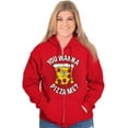 thumbnail image 4 of Pizza Piece Of Me Foodie Sarcastic Zip Up Hoodie Men's Women's Brisco Brands L, 4 of 6