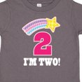 thumbnail image 4 of Inktastic 2nd Birthday 2 Year Old Girls Rainbow Star Girls Toddler T-Shirt, 4 of 5