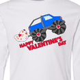 thumbnail image 4 of Inktastic Happy Valentine's Day-monster Truck Long Sleeve Youth T-Shirt, 4 of 5