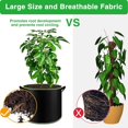 thumbnail image 3 of 5 Pack Fabric Grow Pots Round Aeration Plant Pots Grow Bags 3-15 Gallon Black, 3 of 6