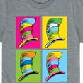 thumbnail image 3 of Dr. Seuss - Cat In The Hat Color Block Hats - Toddler And Youth Short Sleeve Graphic T-Shirt, 3 of 6